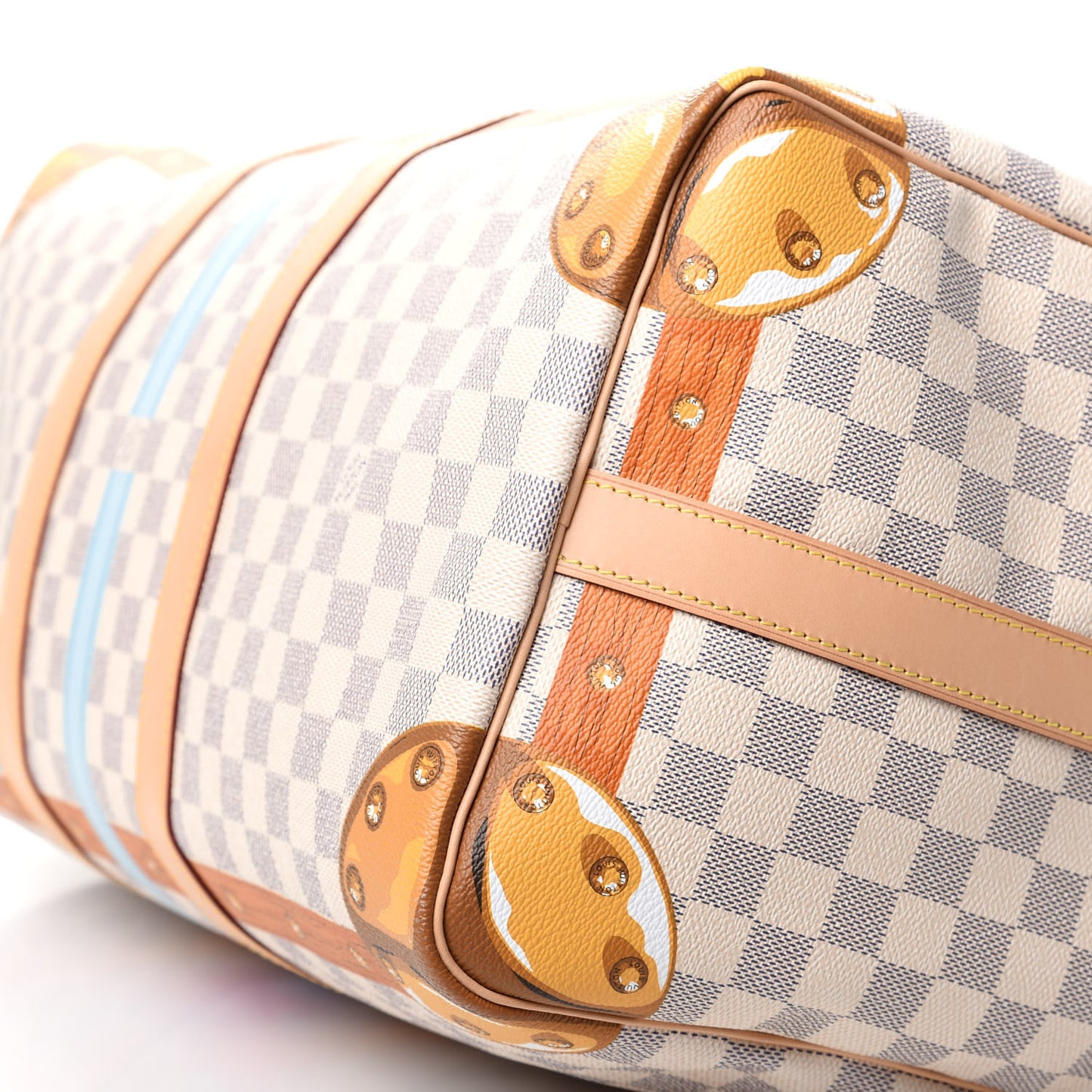 Damier Azur Summer Trunks Saint Tropez Keepall Bandouliere 50