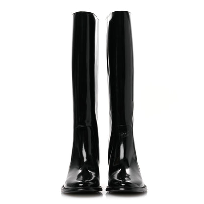 Saint Laurent Vitello Ruinart Hunt 25 Boots 40 Black 3 of 13