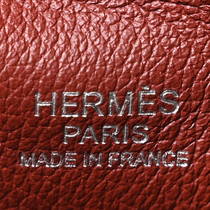 Hermes Evercolor Wool Tweed Tartan Galop d'Hermes Fourre Tout 50 Rouge H Bleu De Malte 5 of 8