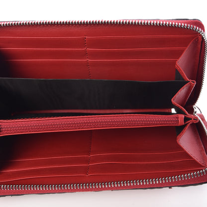 Gucci GG Supreme Monogram Arabesque Zip Around Wallet Hibiscus Red 5 of 7