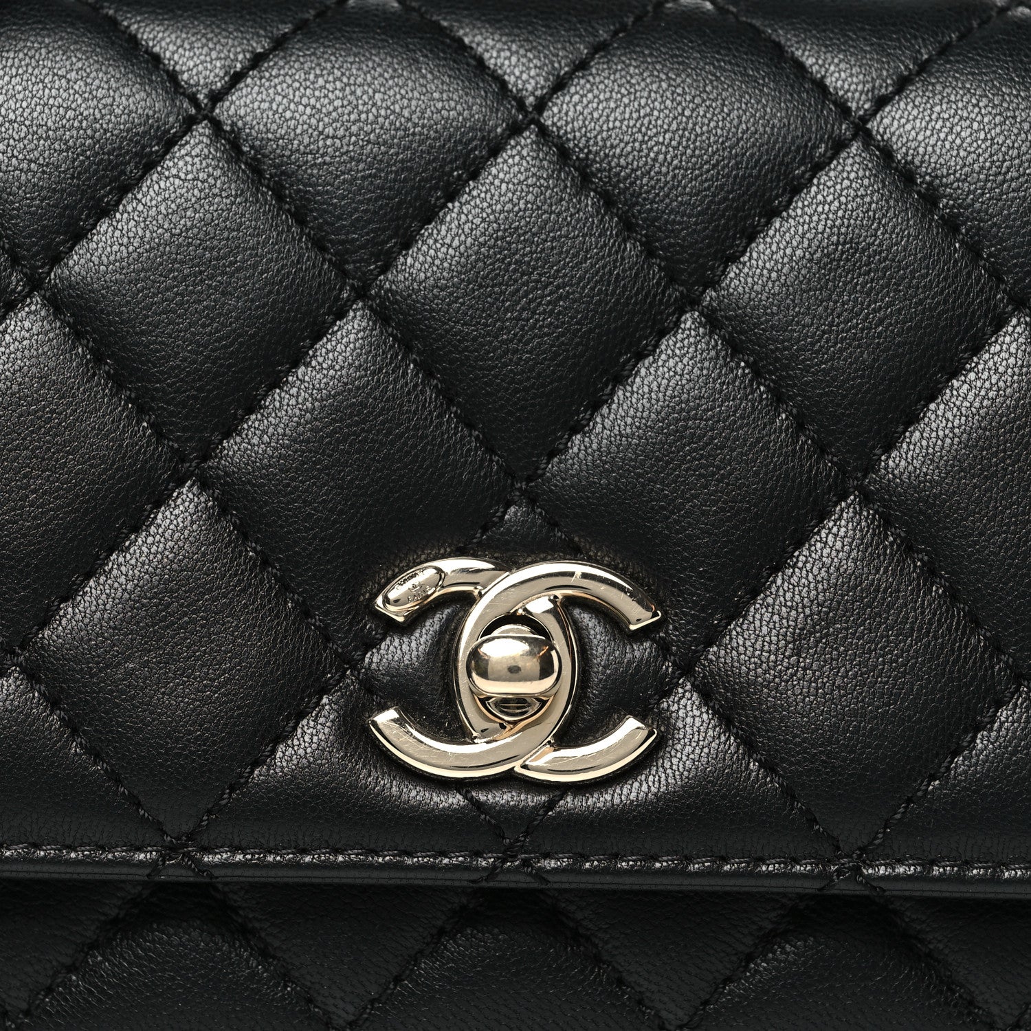 Chanel Goatskin Quilted Rainbow Extra Mini Coco Handle Flap Black 8 of 10