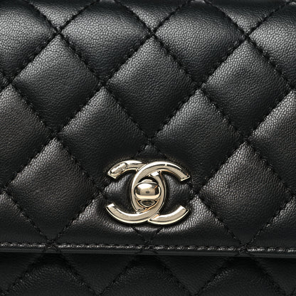 Chanel Goatskin Quilted Rainbow Extra Mini Coco Handle Flap Black 8 of 10