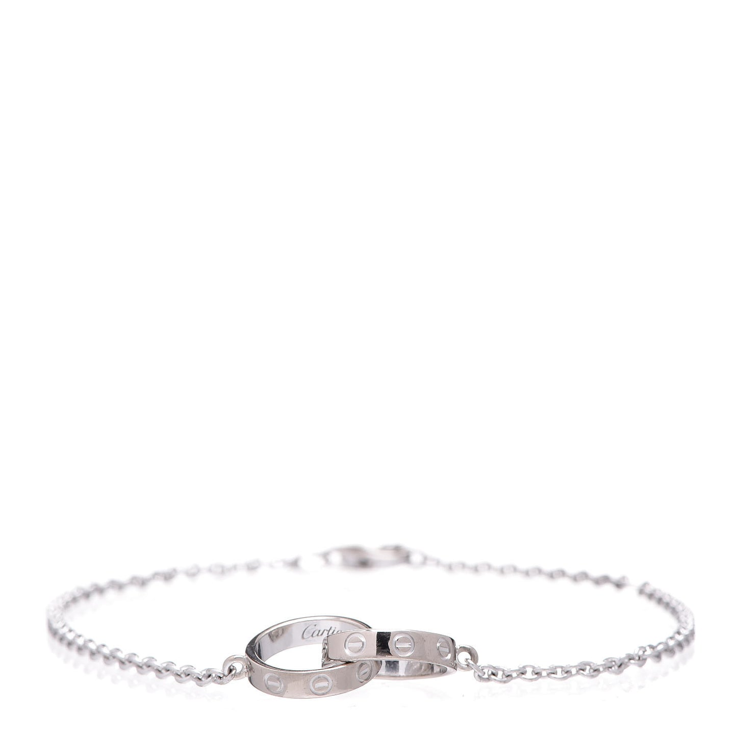 18K White Gold Interlocking LOVE Bracelet