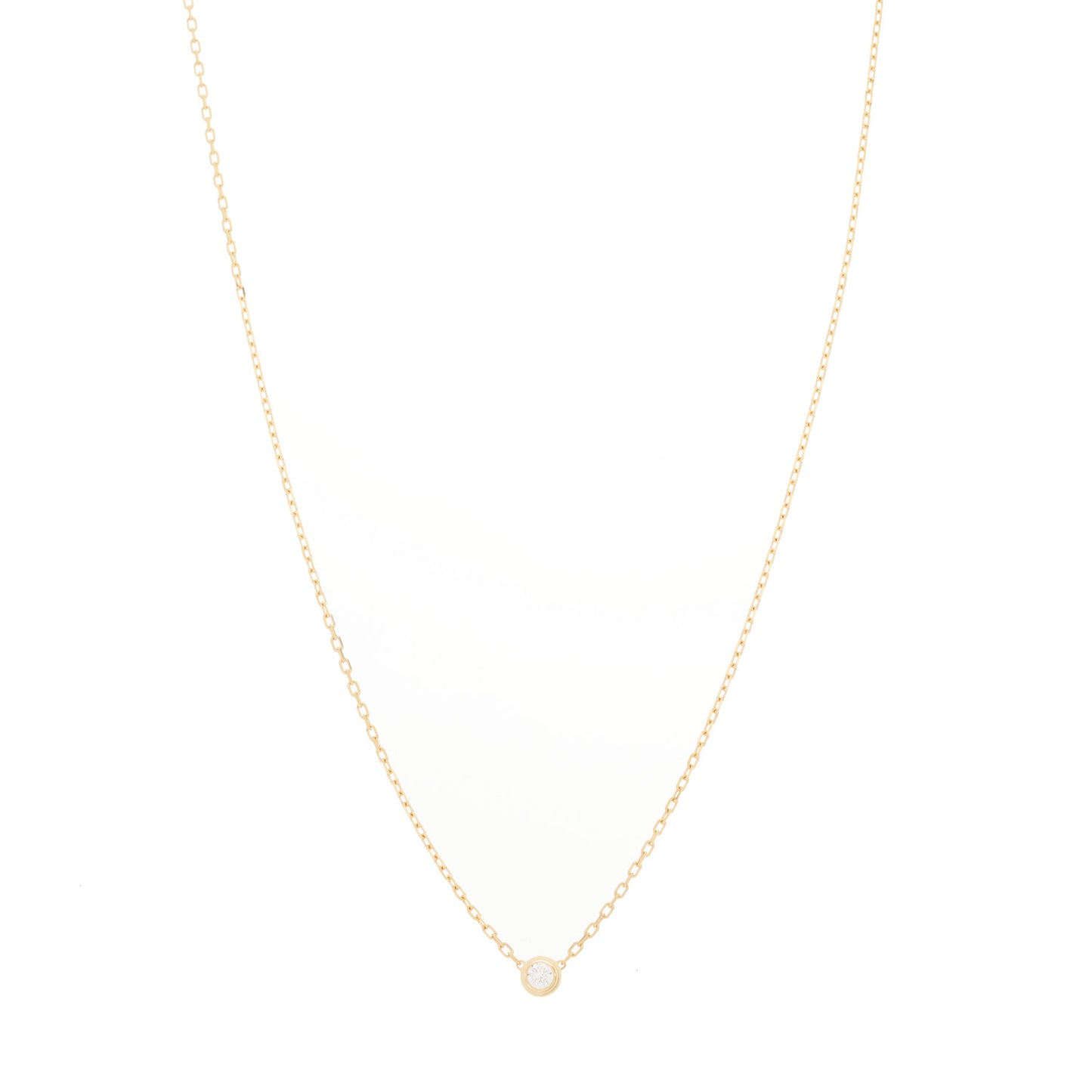 18K Yellow Gold Diamond SM D'Amour Pendant Necklace