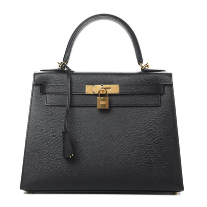 Hermes Epsom Kelly Sellier 28 Black 1 of 11