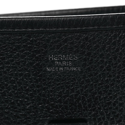 Hermes Taurillon Clemence Evelyne III GM Black 6 of 11