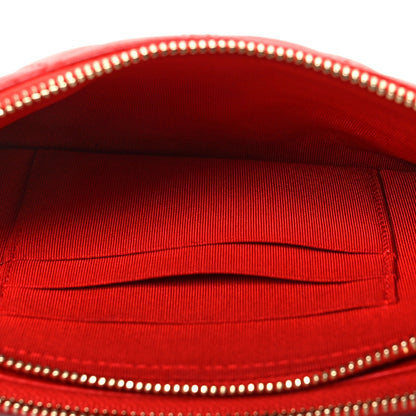 Chanel Lambskin Quilted Small Clutch With Chain Red 6 of 13