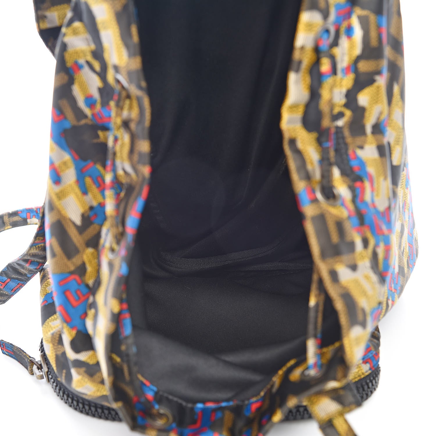 Fendi Nylon Vitello FF Print Backpack Multicolor 5 of 10
