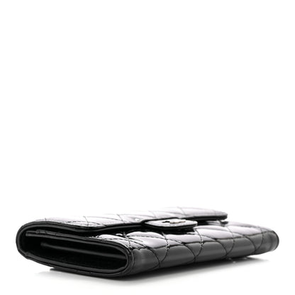 Chanel Patent Calfskin Quilted Small Flap Wallet Black 4 of 10