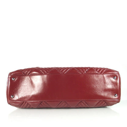 Chanel Lambskin Large In and Out Tote Red 5 of 12