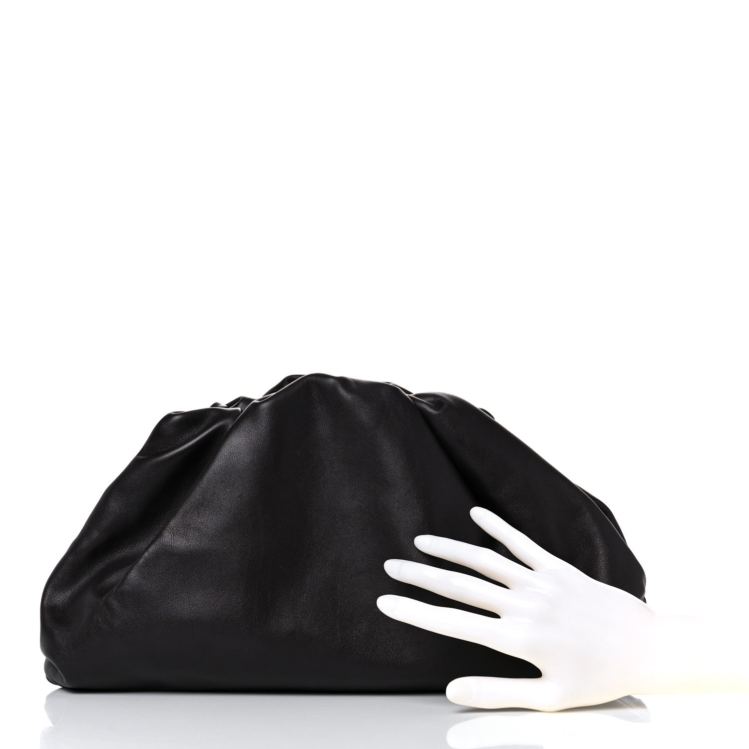 Bottega Veneta Smooth Butter Calf The Pouch Oversized Clutch Fondant 2 of 16