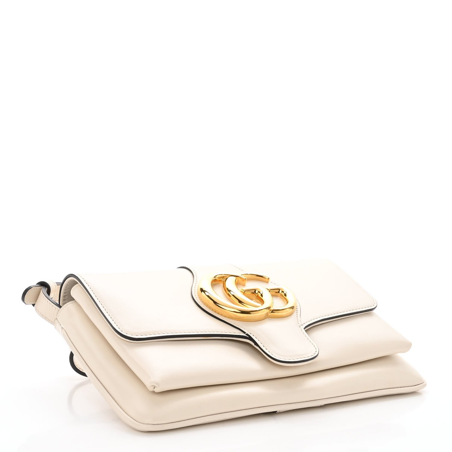 Gucci Calfskin Small Arli Flap Shoulder Bag Mystic White 4 of 9