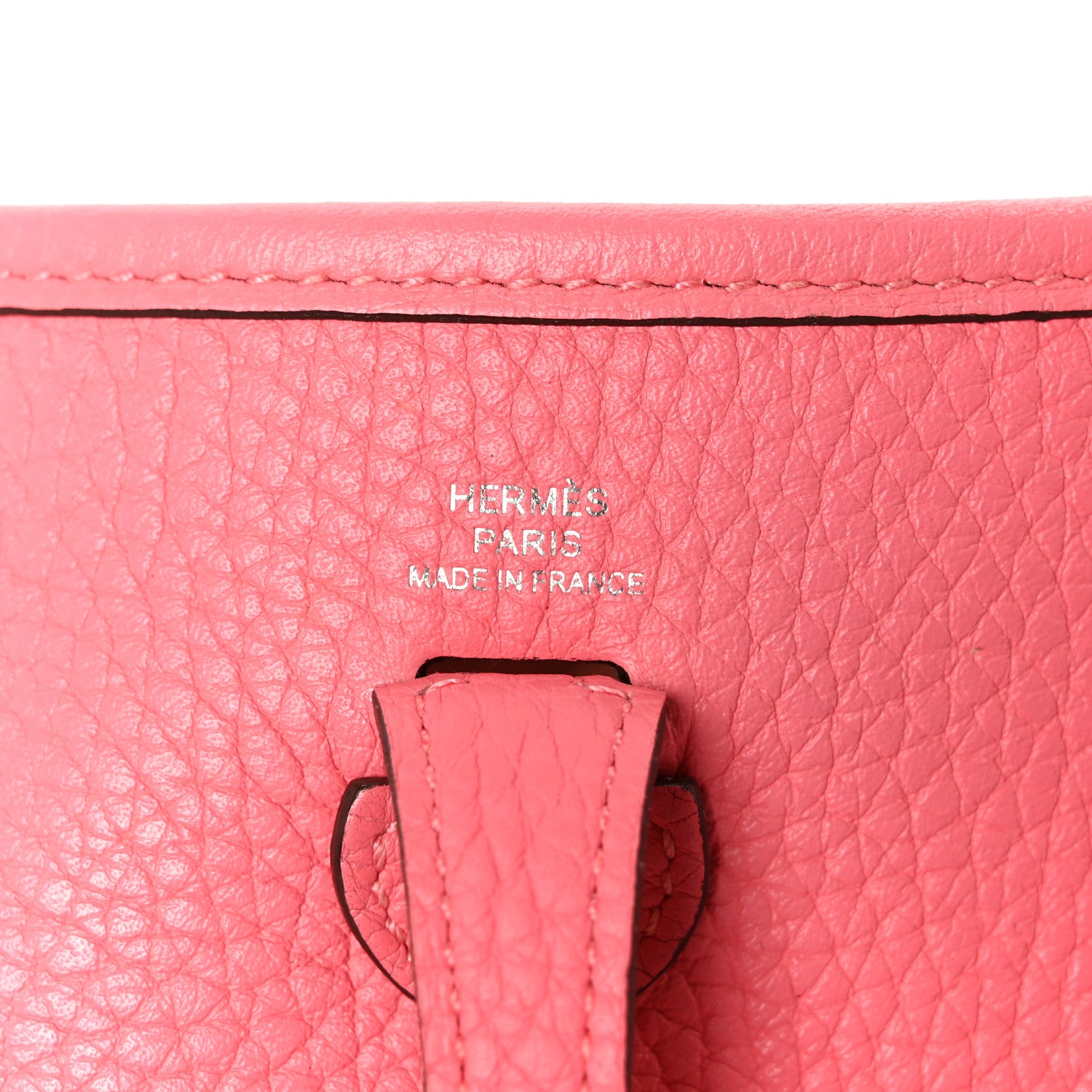 Hermes Taurillon Clemence Amazone Evelyne TPM Rose Azalee Rouge Pivoine 6 of 11