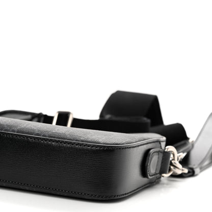 Gucci GG Supreme Monogram Azalea Calfskin Retro Interlocking G Wristlet Shoulder Bag Black 9 of 9