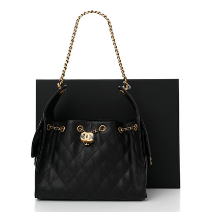 Chanel Caviar Quilted Small Chanel 25 Handbag Black 11 of 11