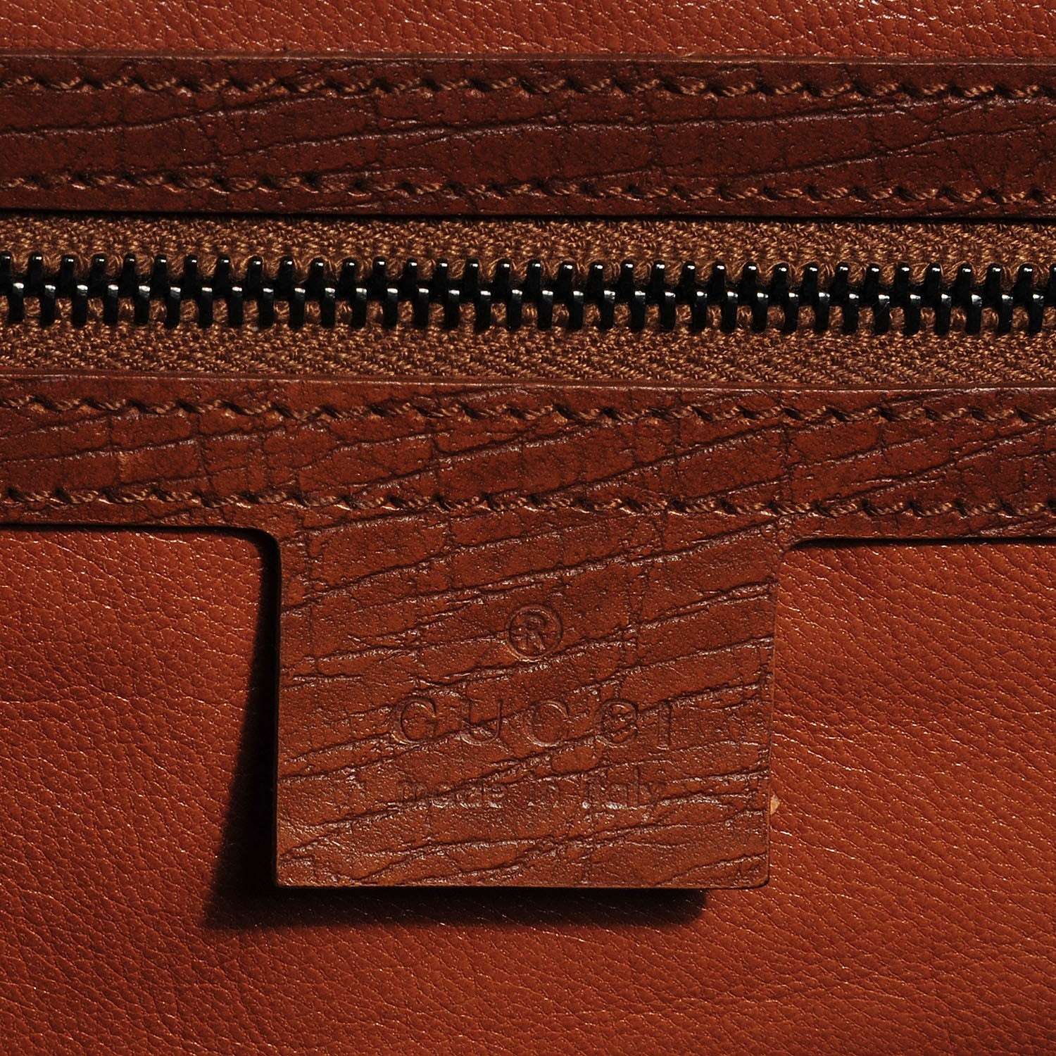 Gucci Leather Bamboo Bullet Satchel Brown 6 of 7