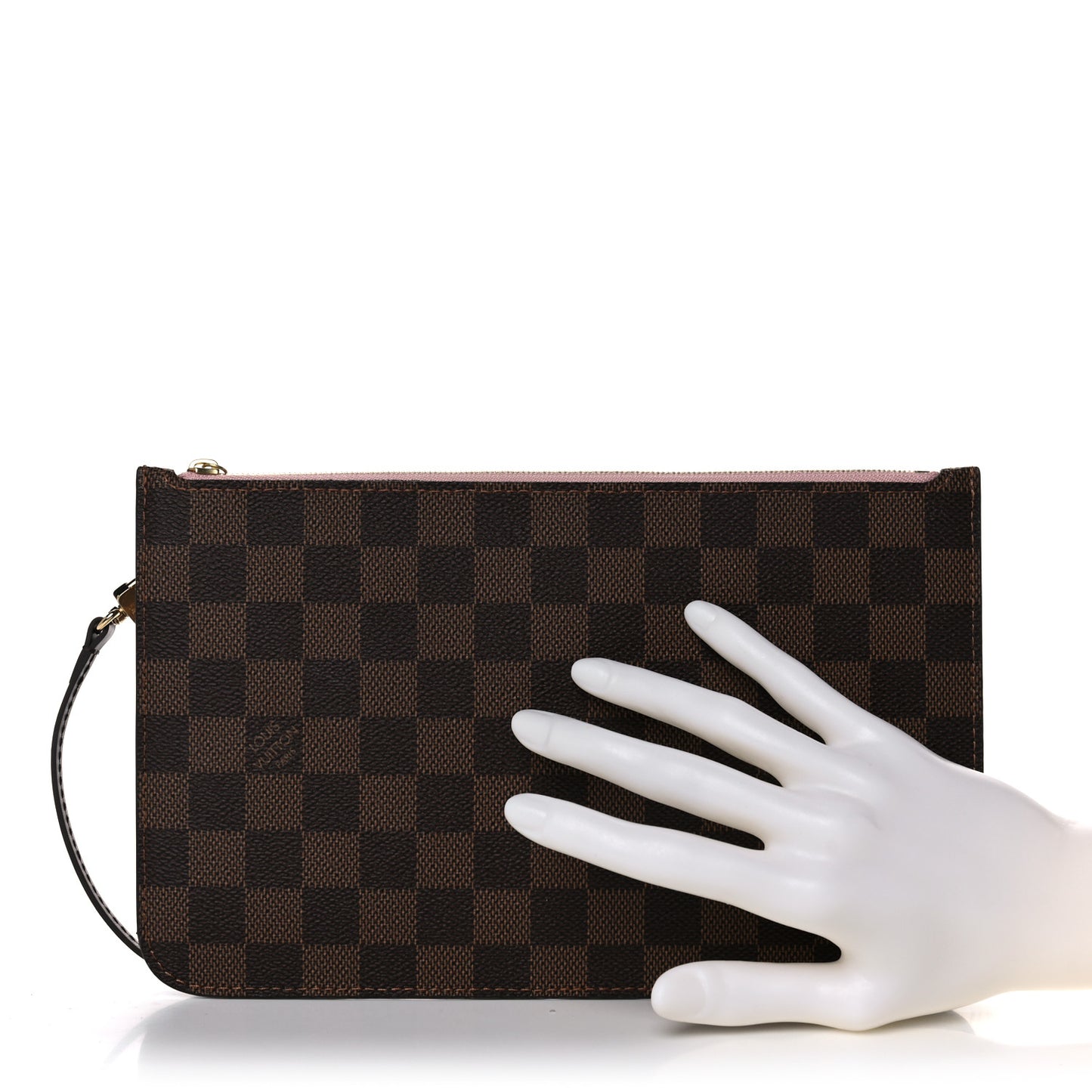 Damier Ebene Neverfull MM GM Pochette Rose Ballerine