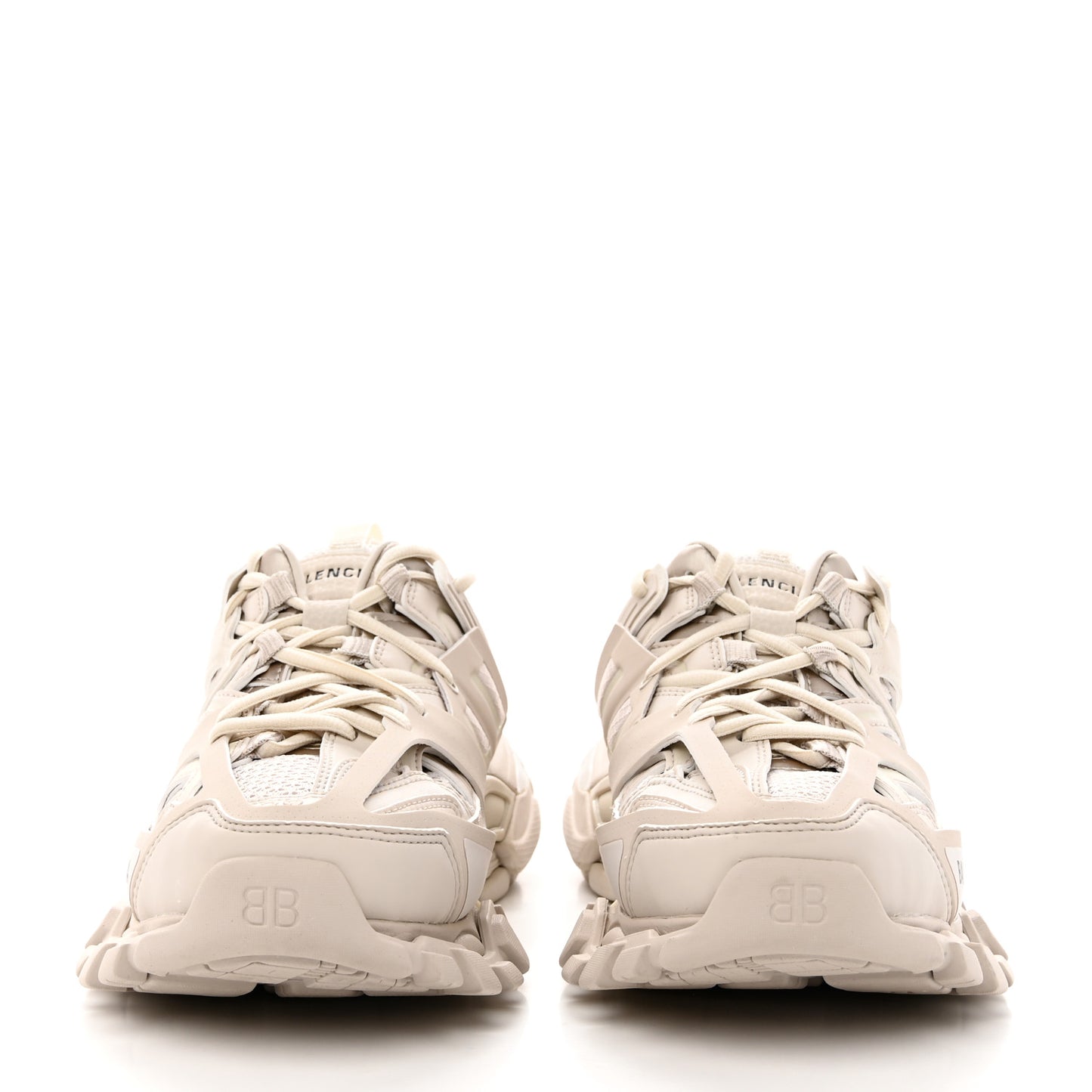 Mesh Rubber Womens Track Mules 38 Beige