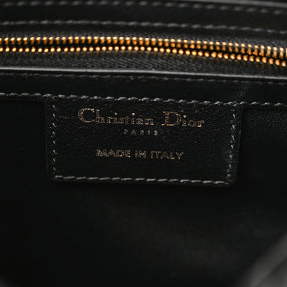 Christian Dior Calfskin Macrocannage Groove 20 Bag Black 6 of 9
