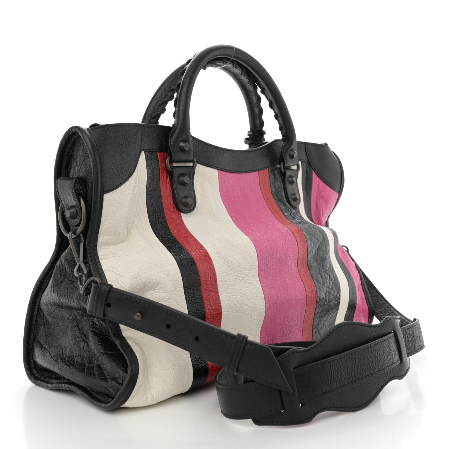 Balenciaga Agneau Arena Multicolore Classic Hardware City Rose Gris White Black Rouge 4 of 14