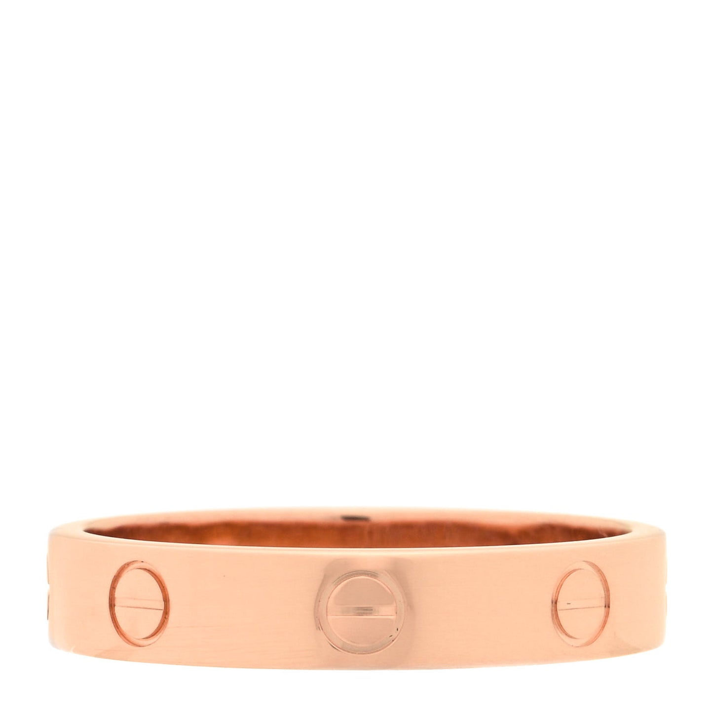 18K Pink Gold 4mm LOVE Wedding Band Ring 58 8.25