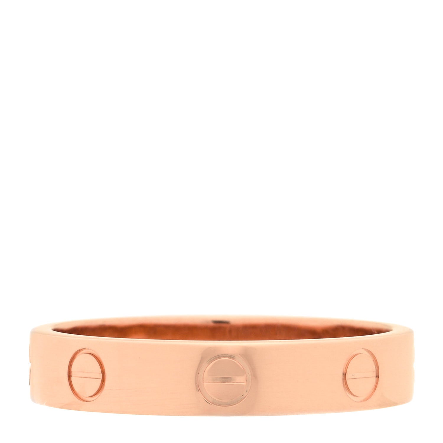 Cartier 18K Pink Gold 4mm LOVE Wedding Band Ring 58 8.25 3 of 4