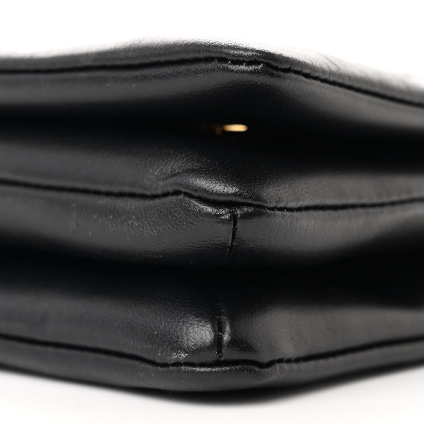 Lambskin Embossed Monogram Pochette Coussin Black