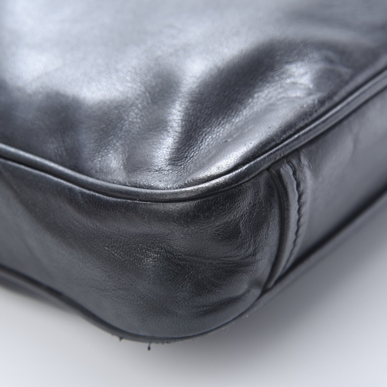 Prada Nappa Flat Messenger Bag Black 12 of 15