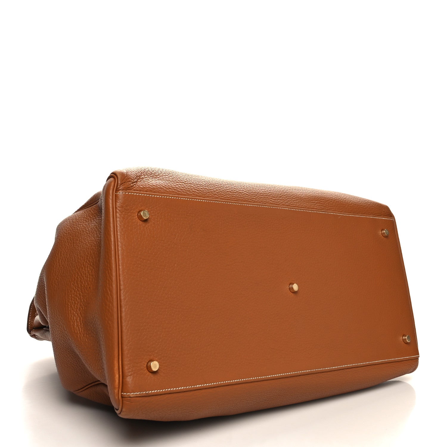 Hermes Taurillon Clemence Voyage Kelly 50 Gold 4 of 14
