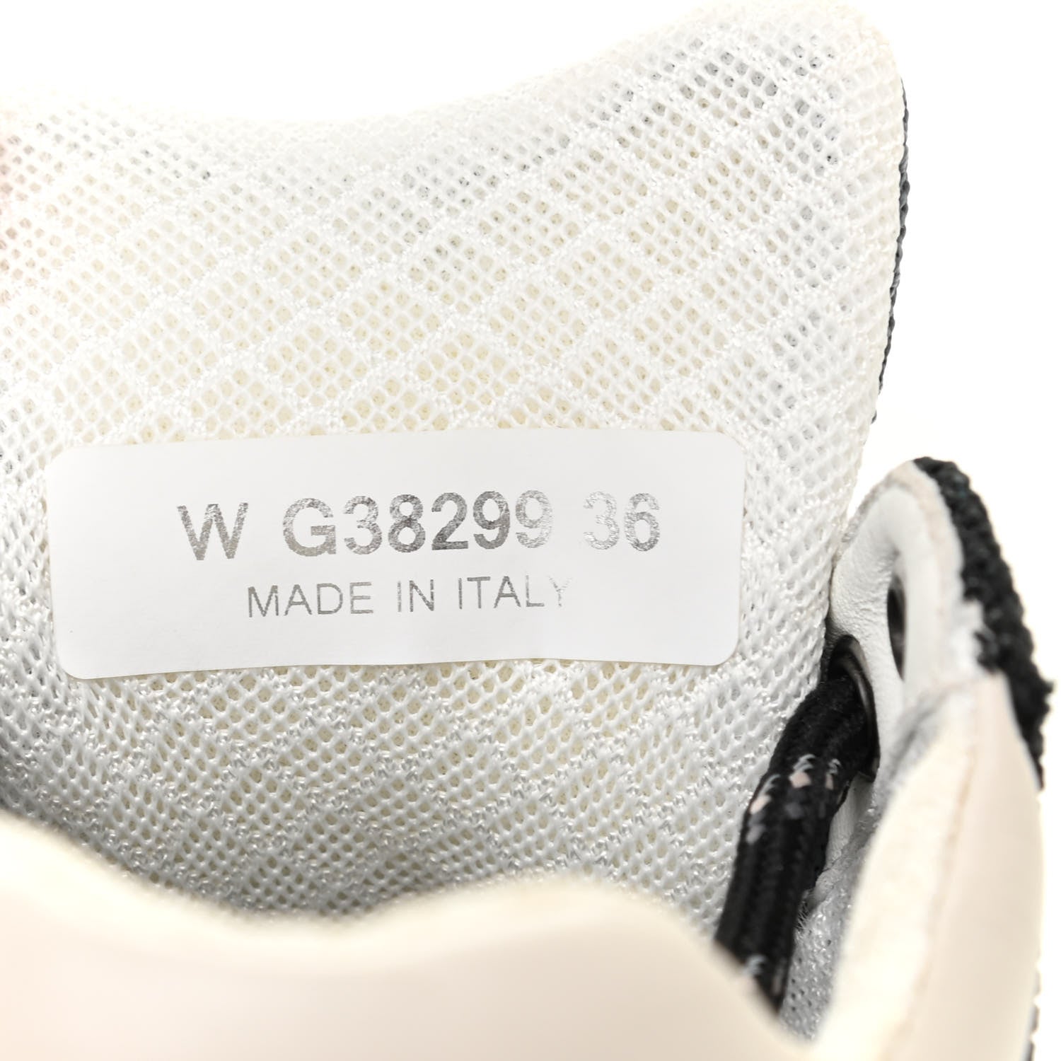 Chanel Nylon Calfskin Suede Womens CC Sneakers 36 Grey Pink 7 of 7