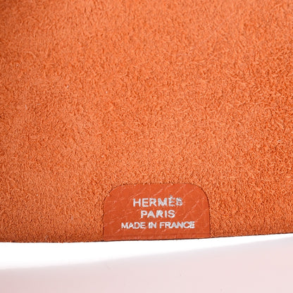 Hermes Taurillon Clemence Ulysse Mini Notebook Orange 6 of 9