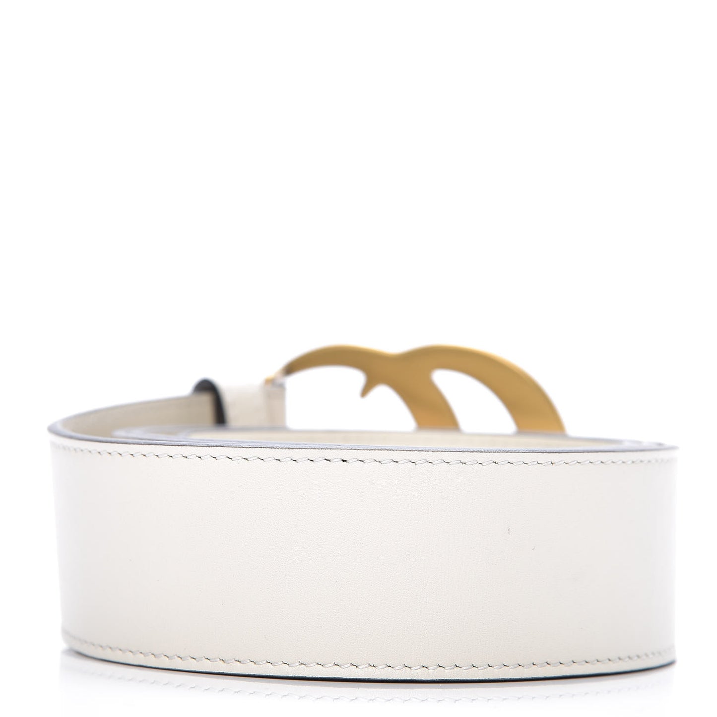 Calfskin Double G 40mm Belt 90 36 Mystic White