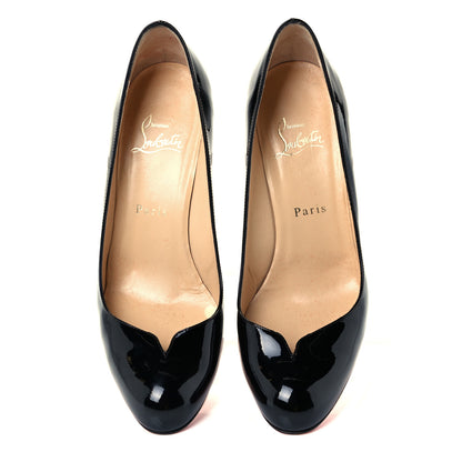 Christian Louboutin Patent 85 Pumps 38.5 Black 5 of 10