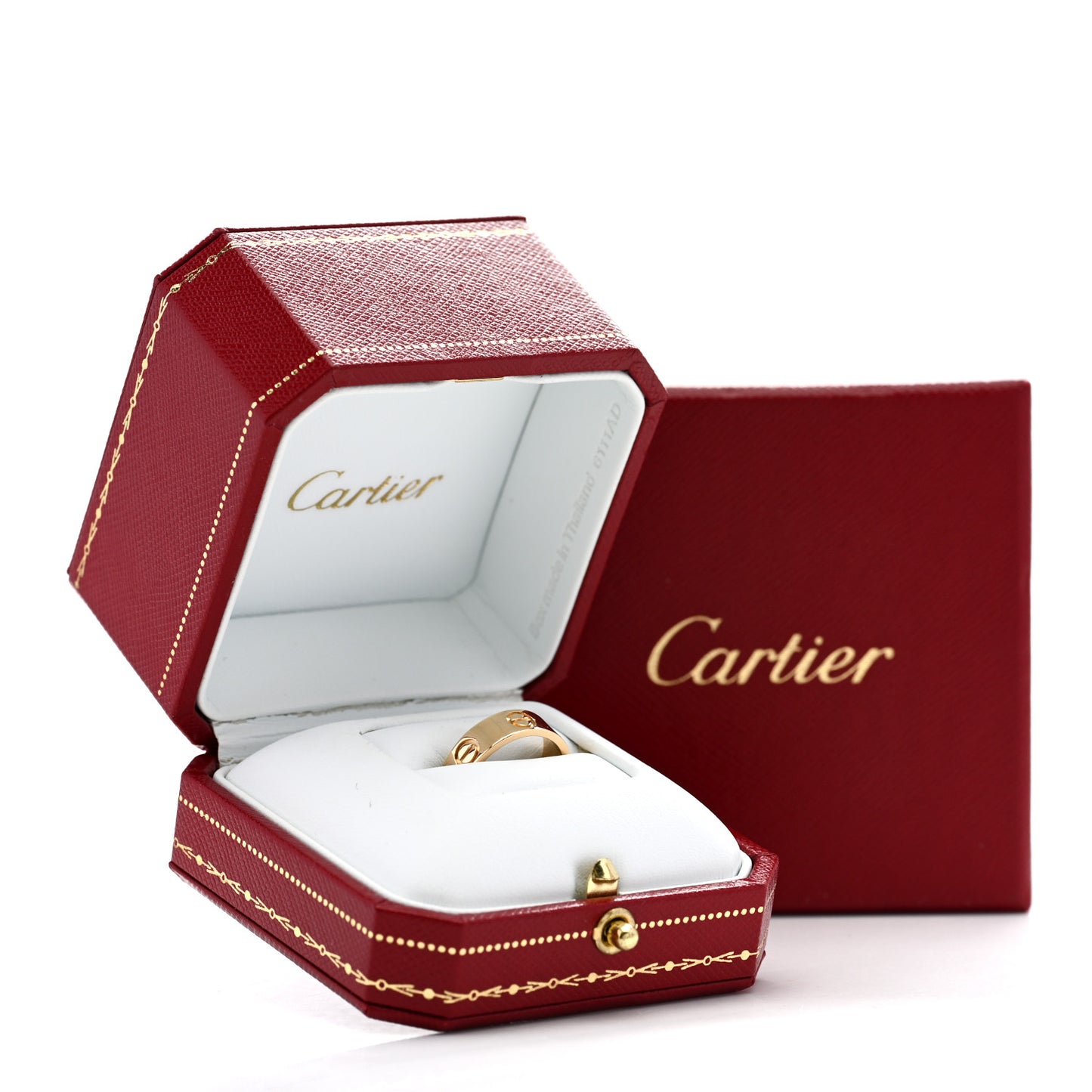 18K Yellow Gold 5.5mm LOVE Ring 48 4.5