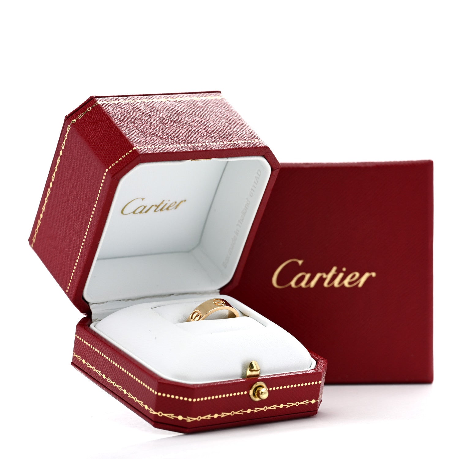 Cartier 18K Yellow Gold 5.5mm LOVE Ring 48 4.5 5 of 5