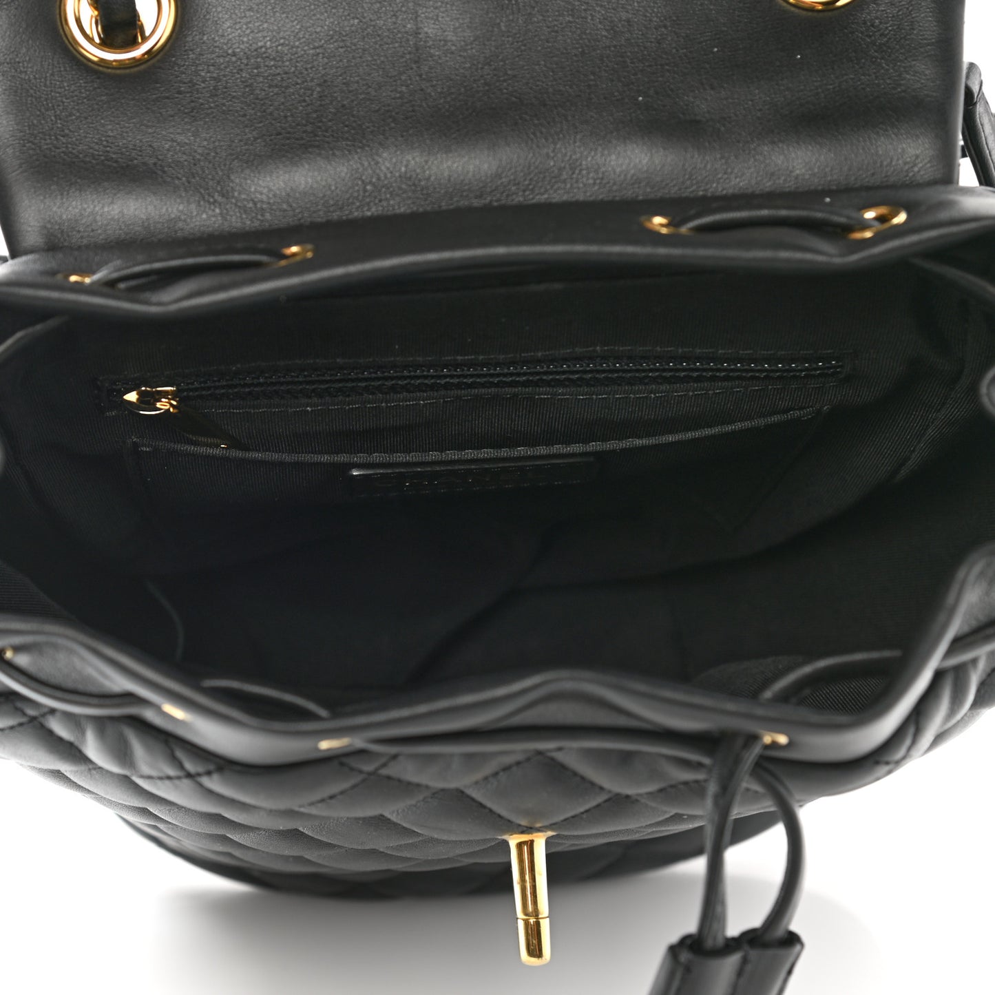 Lambskin Quilted Small Urban Spirit Backpack Black