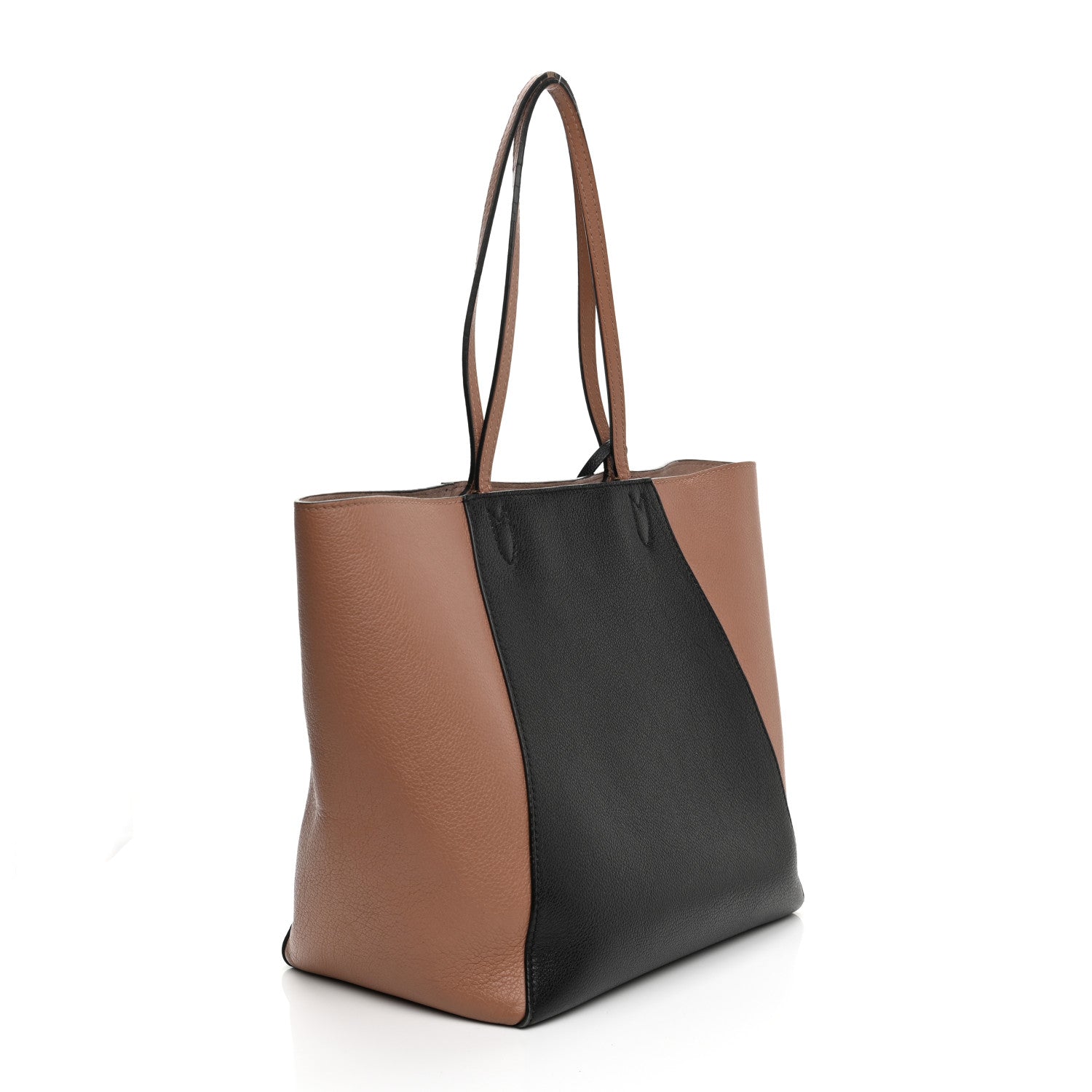 Louis Vuitton Calfskin Lockme Cabas Bois de Rose Black 3 of 14