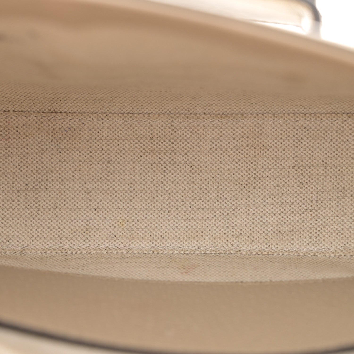 Gucci GG Supreme Monogram Textured Dollar Calfskin Web Mini Horsebit 1955 Shoulder Bag Beige Mystic White Oatmeal 4 of 19