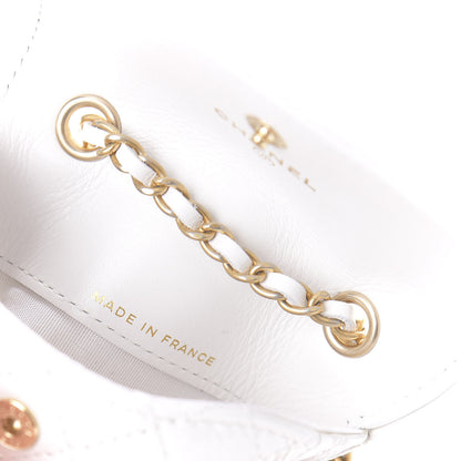 Chanel Patent Quilted Chain Waist Bag White 9 of 12