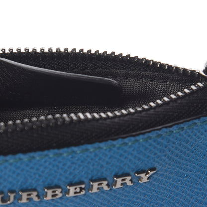Burberry Grainy Calfskin Zip Card Case Blue 7 of 7