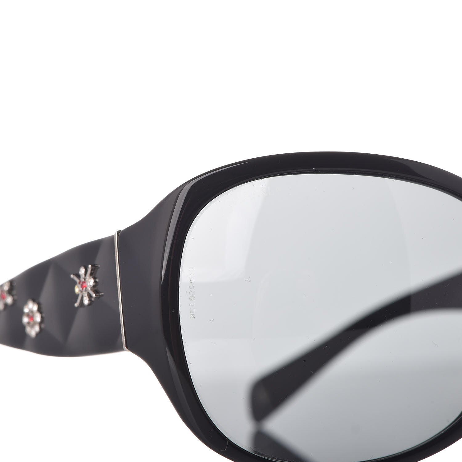 Chanel CC Crystal Sunglasses 5150-B Black 6 of 9
