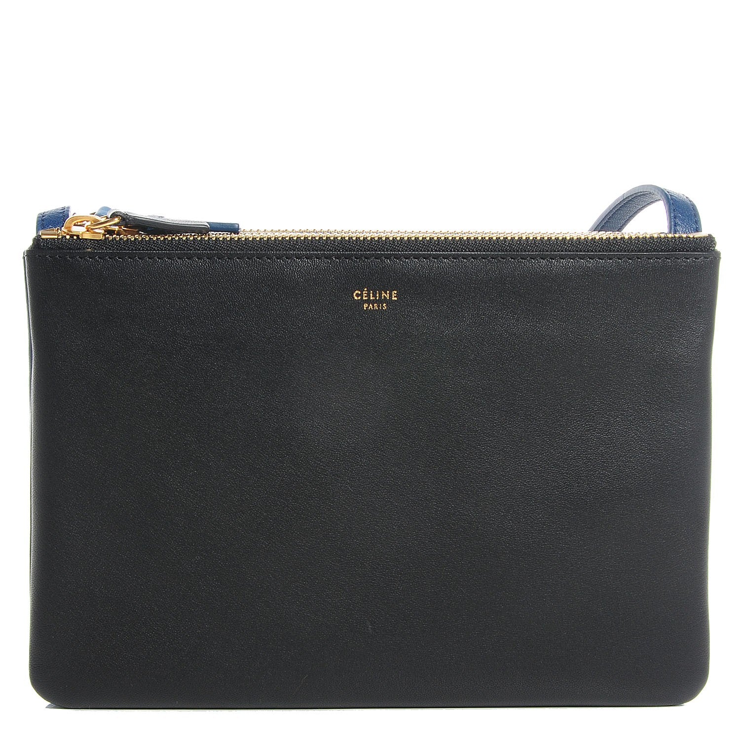 Celine Lambskin Small Multicolor Trio Crossbody Bag Black 1 of 7