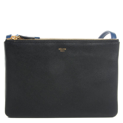 Celine Lambskin Small Multicolor Trio Crossbody Bag Black 1 of 7