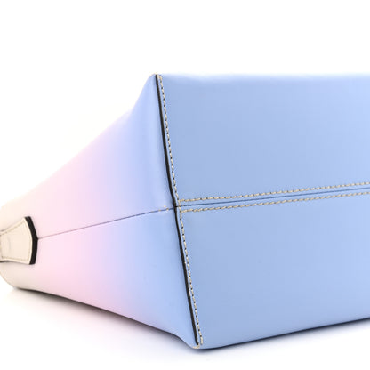Fendi X JOSHUA VIDES Vitello Century Sfumato Medium By The Way Boston Bag Ghiaia Rosa Azzurro 10 of 17