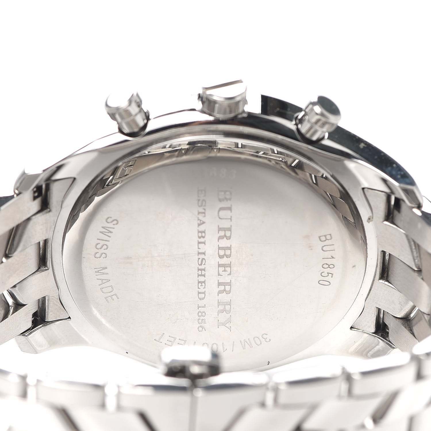 Burberry Stainless Steel 42mm Chronograph Quartz Watch Grey BU1850 4 of 6