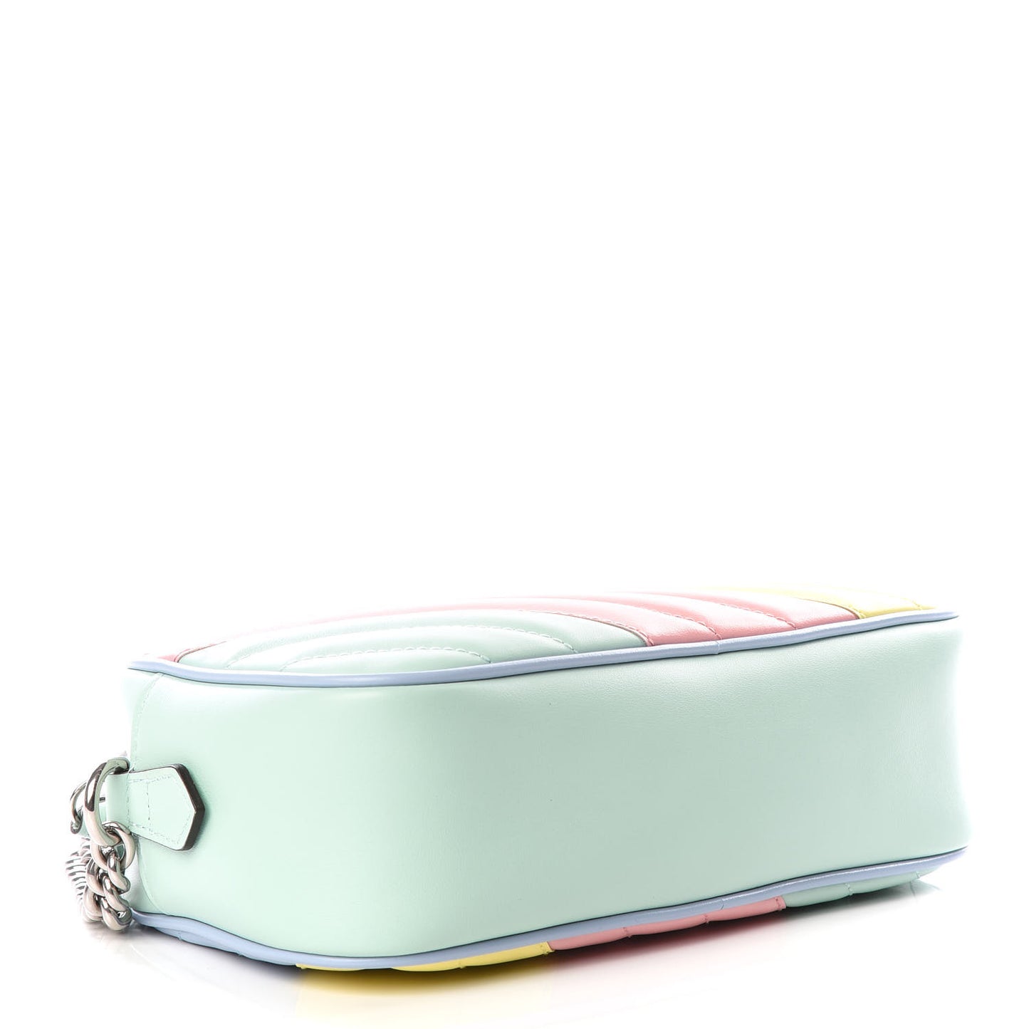 Calfskin Matelasse Diagonal Small GG Marmont Chain Shoulder Bag Multicolor Pastel