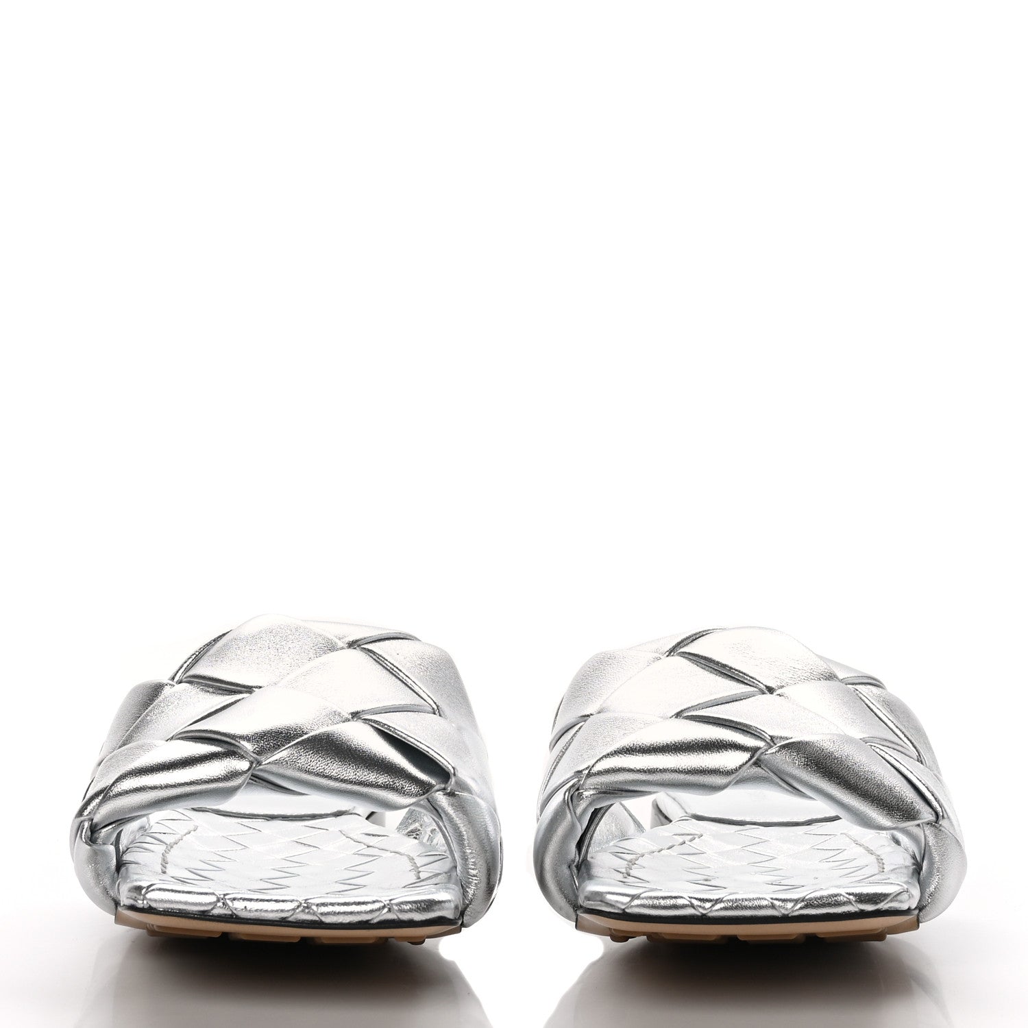 Bottega Veneta Nappa Maxi Intrecciato Lido Flat Sandals 39.5 Hollyhock 2 of 8
