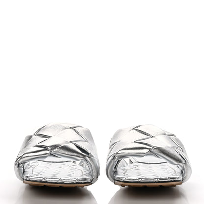 Bottega Veneta Nappa Maxi Intrecciato Lido Flat Sandals 39.5 Hollyhock 2 of 8