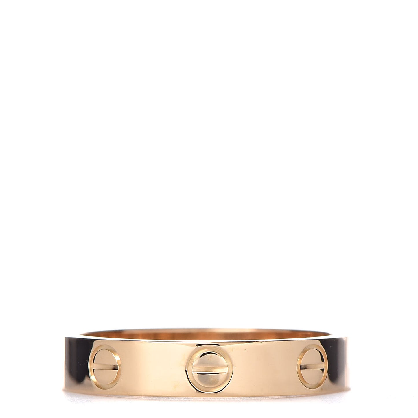 18K Yellow Gold 3.5mm LOVE Wedding Band Ring 53 6.25