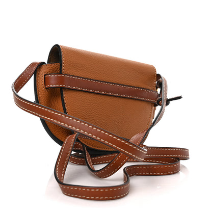 Loewe Grained Calfskin Mini Gate Crossbody Bag Caramel Pecan 3 of 9